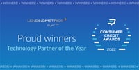 Proud winners of a fourth Consumer Credit Award