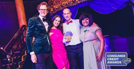 The Fair for You team at the Consumer Credit Awards